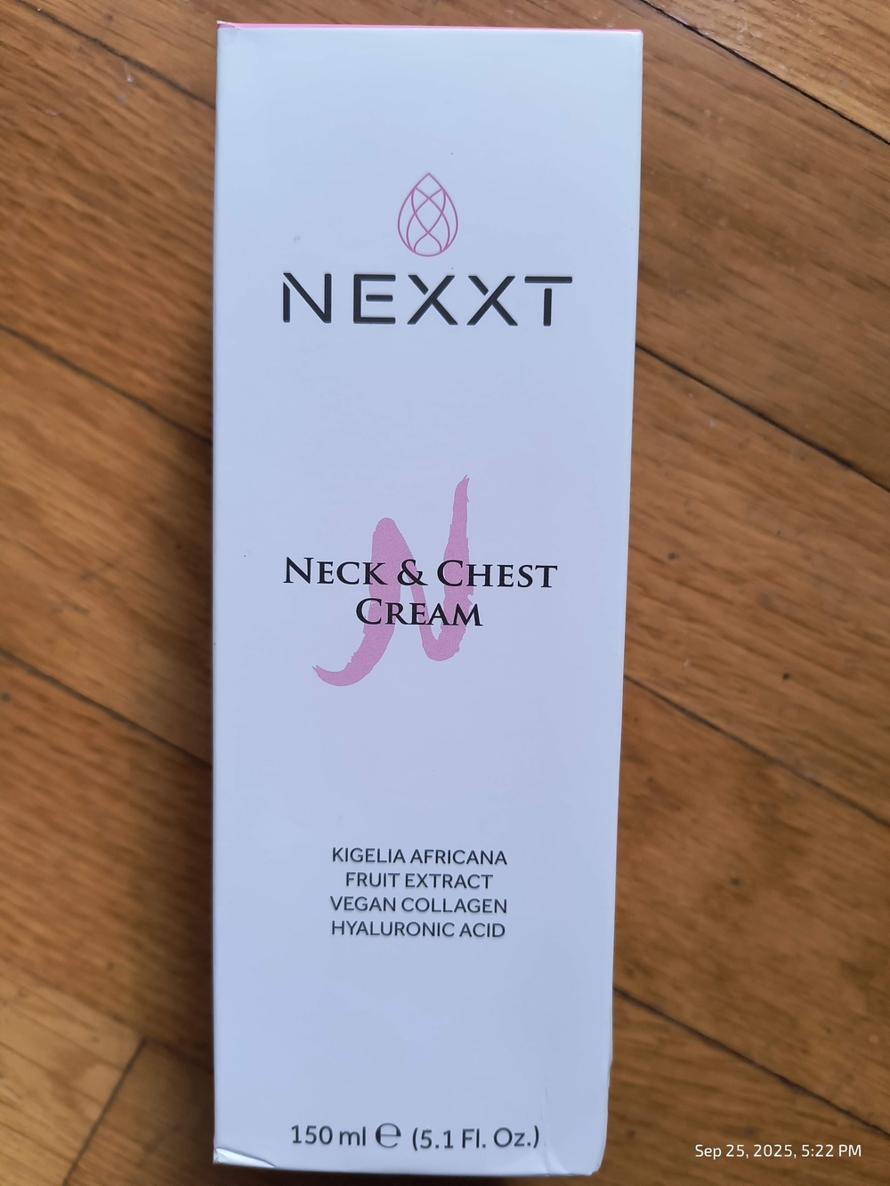 NEXXT Skincare Neck & Chest Firming Cream 150ml Vegan Collagen Hyaluronic Acid